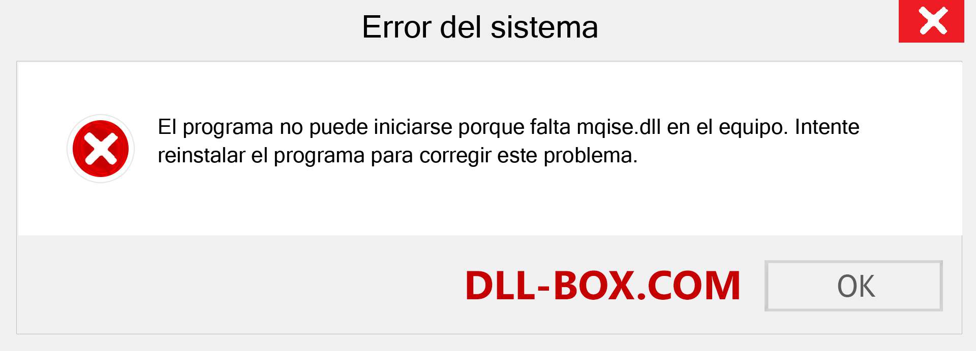 ¿Falta el archivo mqise.dll ?. Descargar para Windows 7, 8, 10 - Corregir mqise dll Missing Error en Windows, fotos, imágenes